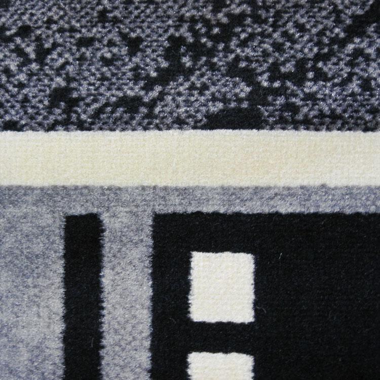 Ruby 6336 Black Hallway Runner