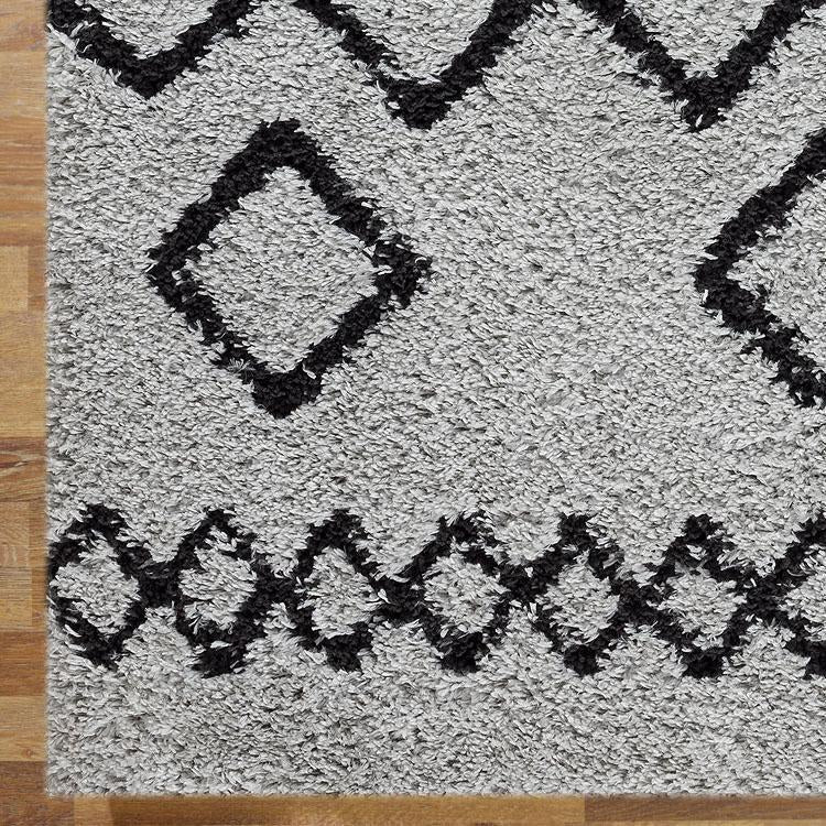 Sorento Shaggy 844 Grey Hallway Runner