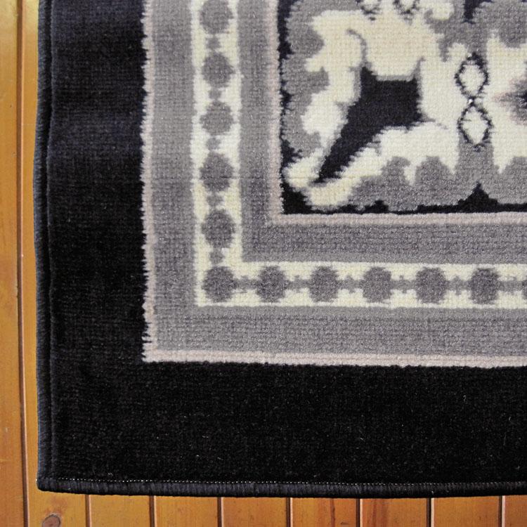 Ruby 6334 Black Hallway Runner