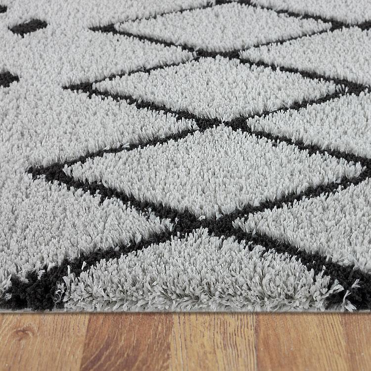 Sorento Shaggy 844 Grey Hallway Runner